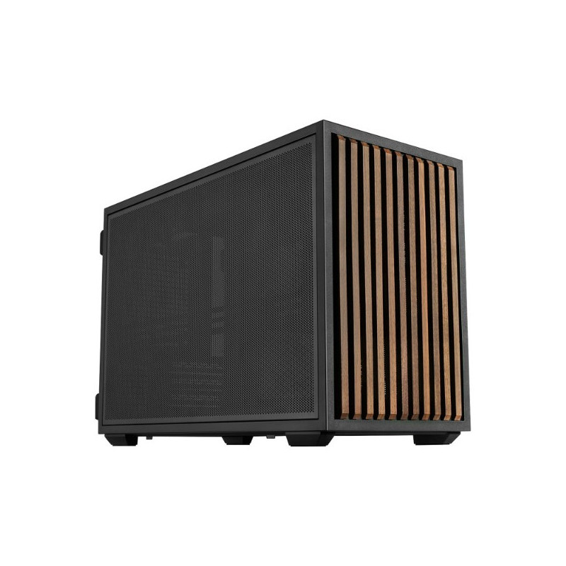 Lian Li B4-mATX Wood Mini Tower Musta, Puu