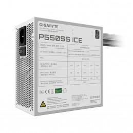 GIGABYTE P550SS ICE virtalähdeyksikkö 550 W 20+4 pin ATX ATX Valkoinen