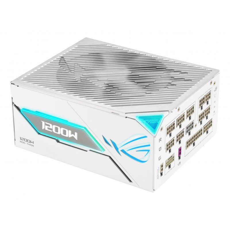 ASUS ROG -THOR-1200P3-WHITE-GAMING-E virtalähdeyksikkö 1200 W 24-pin ATX ATX Valkoinen