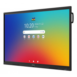 Viewsonic IFP6541 Interaktiivinen valkotaulu 165,1 cm (65") 3840 x 2160 pikseliä Kosketusnäyttö Musta