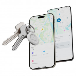 Xtorm XTAG2GA10 GPS-seurantalaite ja -etsin Universaali Älyavainketju Valkoinen