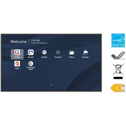 Viewsonic CDE6514-2C infonäyttö Digitaalinen litteä infotaulu 165,1 cm (65") LCD Wi-Fi 500 cd m² 4K Ultra HD Musta