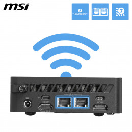 MSI Cubi NUC AI+ 3MG-002EU Copilot+ PC Intel Core Ultra 9 386H 32 GB DDR5-SDRAM 1 TB SSD Windows 11 Pro Mini PC Musta