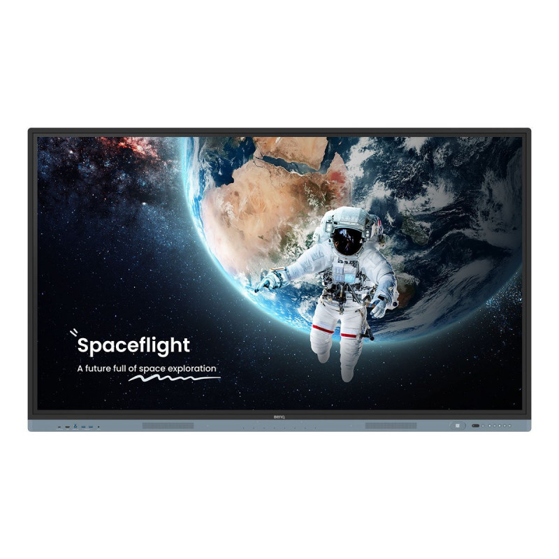 BenQ RM7504 Interaktiivinen valkotaulu 190,5 cm (75") 3840 x 2160 pikseliä Kosketusnäyttö Musta