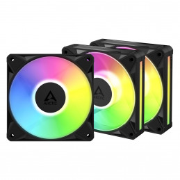 ARCTIC BioniX P12 A-RGB Tietokonekotelo Tuuletin 12 cm Musta 3 kpl