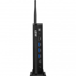 MSI Pro DP10 A14MG-004EU tietokone työasema Intel® Pentium® Gold G7400 8 GB DDR5-SDRAM 128 GB SSD Windows 11 Pro Mini PC Musta