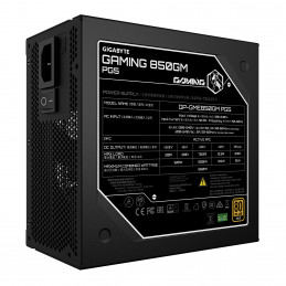 GIGABYTE GAMING 850GM PG5 virtalähdeyksikkö 850 W 20+4 pin ATX ATX Musta