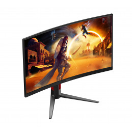 AOC G4 CQ27G4Z2P tietokoneen litteä näyttö 68,6 cm (27") 2560 x 1440 pikseliä Quad HD LCD Musta, Punainen