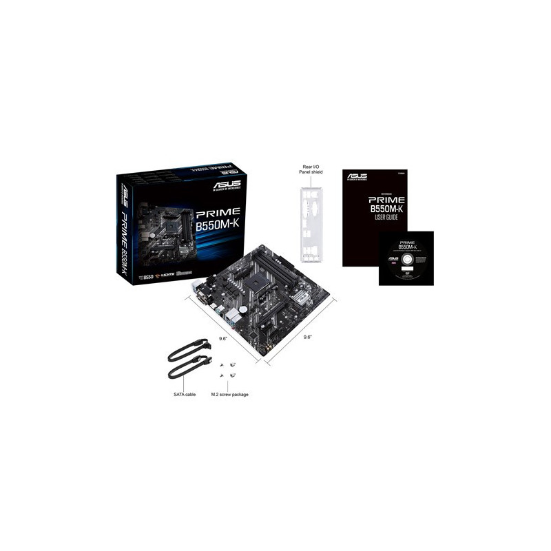 ASUS PRIME B550M-K AMD B550 Kanta AM4 mikro ATX
