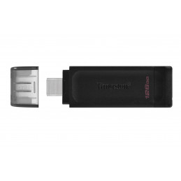 Kingston Technology DataTraveler 70 USB-muisti 128 GB USB Type-C 3.2 Gen 1 (3.1 Gen 1) Musta