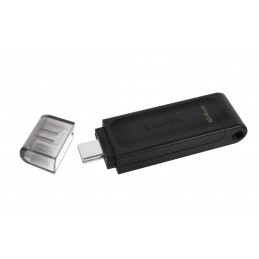 Kingston Technology DataTraveler 70 USB-muisti 64 GB USB Type-C 3.2 Gen 1 (3.1 Gen 1) Musta