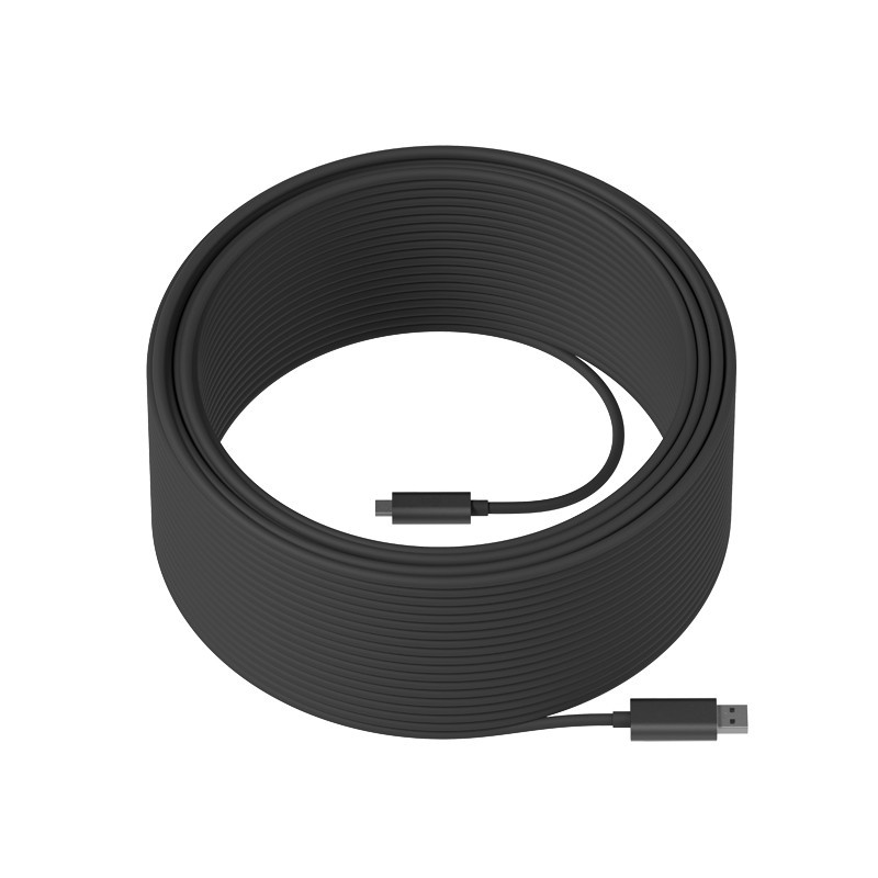 Logitech Strong USB-kaapeli 45 m USB 3.2 Gen 2 (3.1 Gen 2) USB A USB C Harmaa