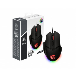 MSI Clutch GM20 Elite hiiri Oikeakätinen USB A-tyyppi Optinen 6400 DPI