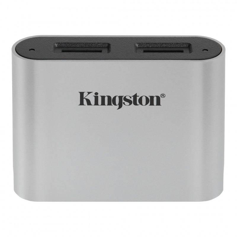 Kingston Technology Workflow microSD Reader kortinlukija USB 3.2 Gen 1 (3.1 Gen 1) Type-C Musta, Hopea