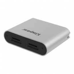 Kingston Technology Workflow microSD Reader kortinlukija USB 3.2 Gen 1 (3.1 Gen 1) Type-C Musta, Hopea