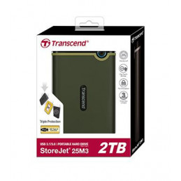 Transcend StoreJet 25M3G ulkoinen kovalevy 1000 GB Vihreä