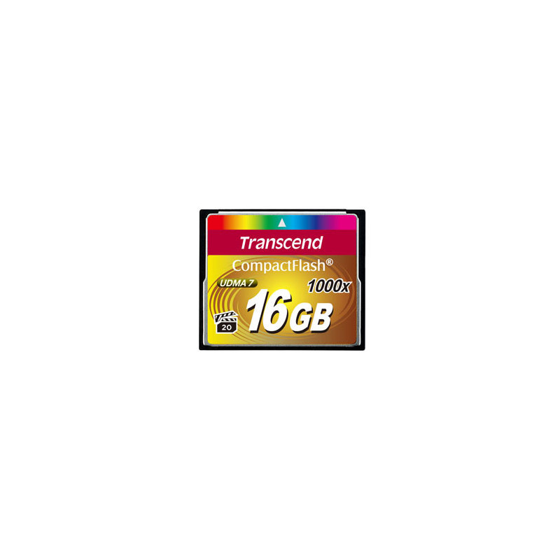 Transcend CompactFlash Card 1000x 16GB flash-muisti MLC