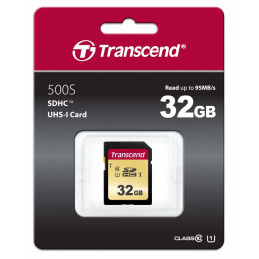 Transcend 32GB, UHS-I, SDHC flash-muisti Luokka 10