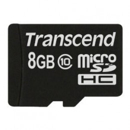 Transcend TS8GUSDC10 flash-muisti 8 GB MicroSDHC NAND Luokka 10