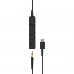 EPOS | SENNHEISER ADAPT SC 165 USB-C Kuulokkeet Pääpanta 3,5 mm liitin USB Type-C Musta