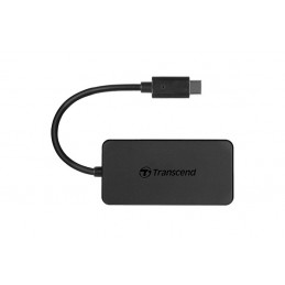 Transcend HUB2C USB 3.2 Gen 1 (3.1 Gen 1) Type-C Musta