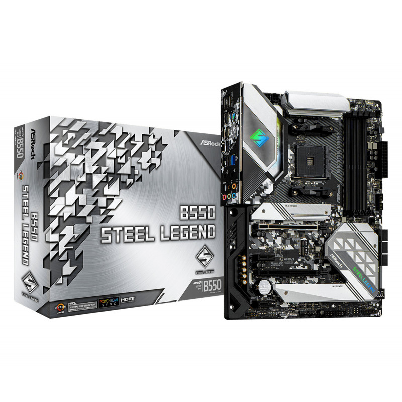 Asrock B550 Steel Legend AMD B550 Kanta AM4 ATX