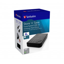 Verbatim Store 'n' Save ulkoinen kovalevy 4000 GB Musta