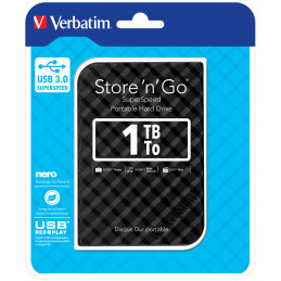 Verbatim Store 'n' Go ulkoinen kovalevy 1000 GB Musta