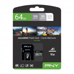 PNY PRO Elite flash-muisti 64 GB MicroSDXC UHS-I Luokka 10