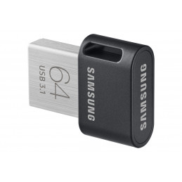 Samsung MUF-64AB USB-muisti 64 GB USB A-tyyppi 3.2 Gen 1 (3.1 Gen 1) Harmaa, Hopea