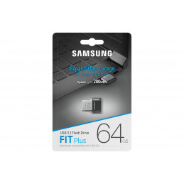 Samsung MUF-64AB USB-muisti 64 GB USB A-tyyppi 3.2 Gen 1 (3.1 Gen 1) Harmaa, Hopea