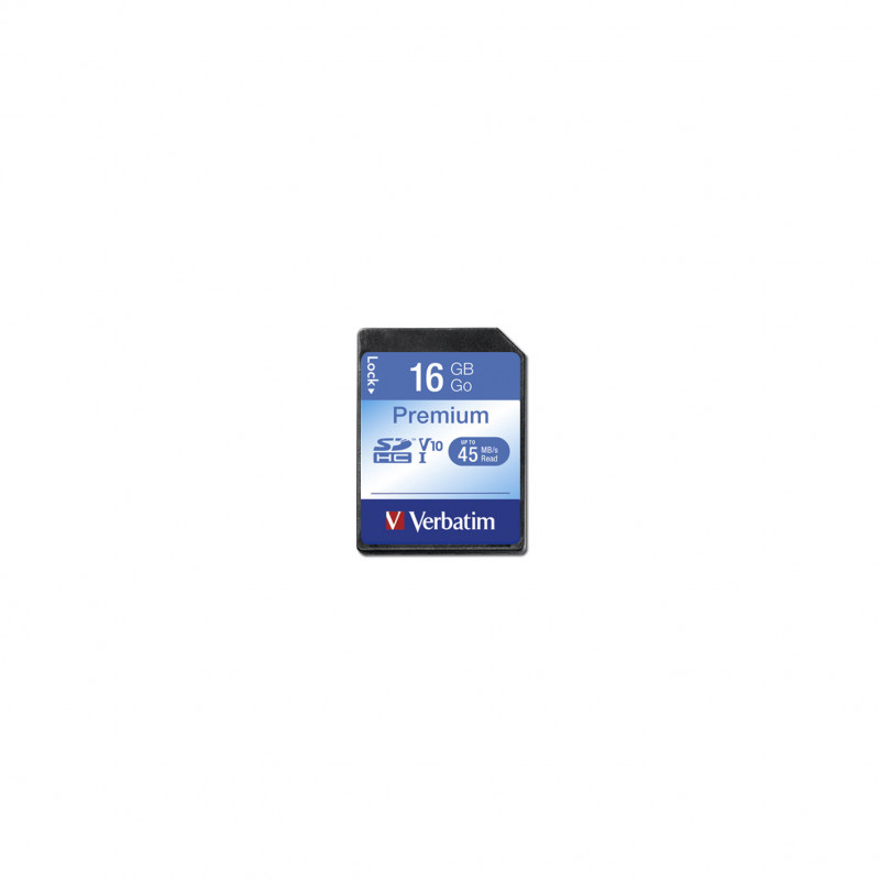 Verbatim Premium flash-muisti 16 GB SDHC Luokka 10