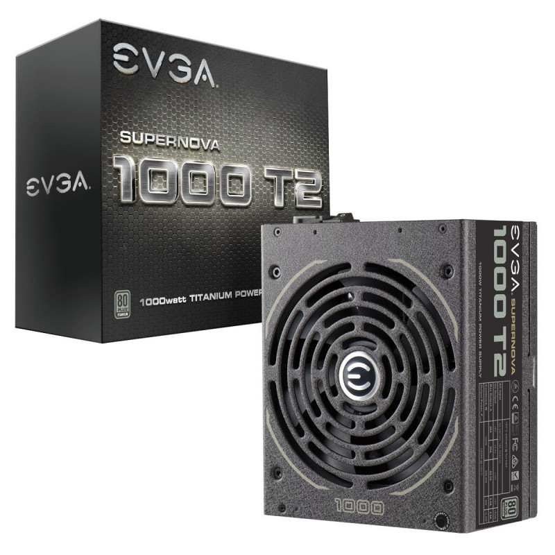 EVGA SuperNOVA 1000 T2 virtalähdeyksikkö 1000 W 24-pin ATX ATX Musta