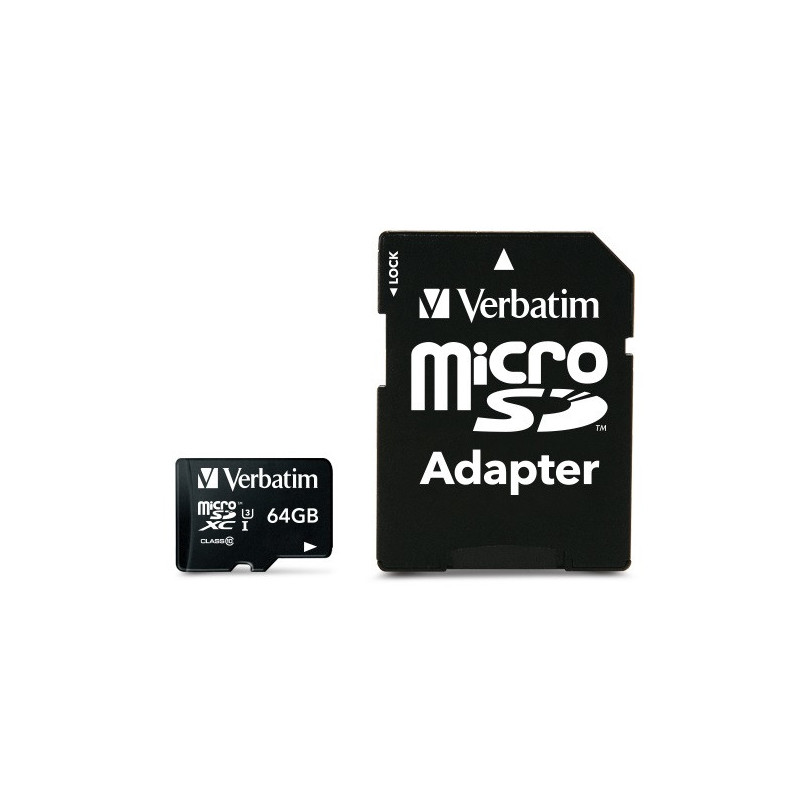 Verbatim Pro flash-muisti 64 GB MicroSDXC UHS Luokka 10