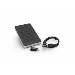Verbatim Store'n'Go ulkoinen kovalevy 1000 GB Musta, Hopea