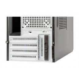 Chieftec CT-04B-OP tietokonekotelo Mini Tower Musta