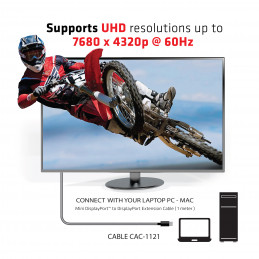 CLUB3D cac-1121 1 m Mini DisplayPort DisplayPort Musta