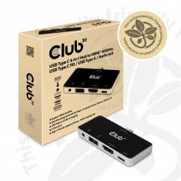CLUB3D csv-1591 Telakointi USB 3.2 Gen 1 (3.1 Gen 1) Type-C Musta, Kromi