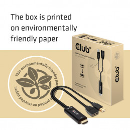 CLUB3D HDMI 2.0 TO DISPLAYPORT 1.2 4K60HZ HDR M F ACTIVE ADAPTER Musta