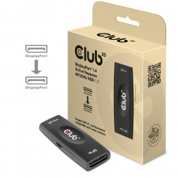 CLUB3D DP 1.4 4K120HZ HDR ACTIVE REPEATER F F displayport Musta