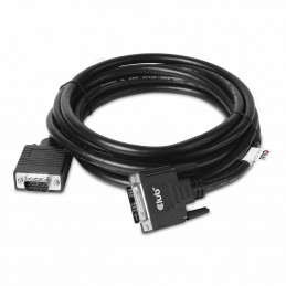 CLUB3D DVI-A TO VGA CABLE M M 3m  9.8ft 28 AWG DVI-D Musta