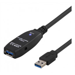 Deltaco USB3-1004 USB-kaapeli 7 m USB 3.2 Gen 1 (3.1 Gen 1) USB A Musta
