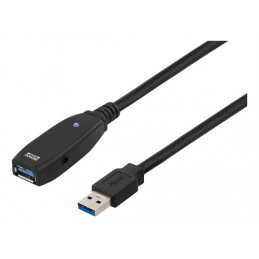 Deltaco USB3-1000 USB-kaapeli 2 m USB 3.2 Gen 1 (3.1 Gen 1) USB A Musta