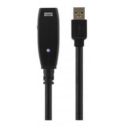 Deltaco USB3-1000 USB-kaapeli 2 m USB 3.2 Gen 1 (3.1 Gen 1) USB A Musta