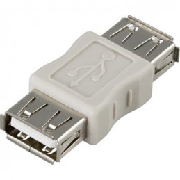 Deltaco USB-61 cable gender changer 1x USB A Valkoinen