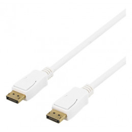 Deltaco DP-4151 DisplayPort-kaapeli 15 m Valkoinen