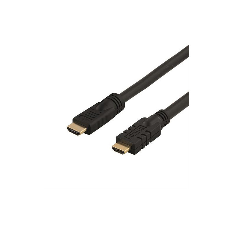 Deltaco HDMI-1100 HDMI-kaapeli 10 m HDMI-tyyppi A (vakio) Musta