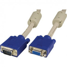 Deltaco RGB HD15 VGA-kaapeli 2 m VGA (D-Sub) Sininen, Harmaa