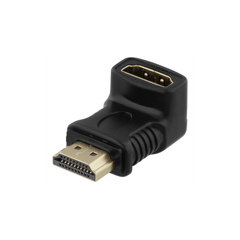 Deltaco HDMI-14G cable gender changer HDMI A Musta