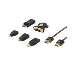 Deltaco HDMI-251 videokaapeli-adapteri 2 m Musta
